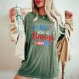 I Like How He Bangs マッチング カップル 4Th Of July 花火 レディースオーバーサイズコンフォートTシャツ Moss