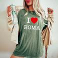 I Love Roma Graphic Novelty & Cool s レディースオーバーサイズコンフォートTシャツ Moss