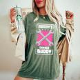 Mommy Garage Buddy 車愛好家 メカニック 自動車修理 レディースオーバーサイズコンフォートTシャツ Moss