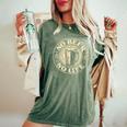 No Beer No Life ヴィンテージドリンク ビール愛好家 ビールファン向け レディースオーバーサイズコンフォートTシャツ Moss