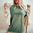 Romania レトロなスタイルのヴィンテージルーマニア レディースオーバーサイズコンフォートTシャツ Moss