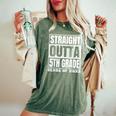 Straight Outta 5Th Gradechool Graduation Class Of 2033 レディースオーバーサイズコンフォートTシャツ Moss