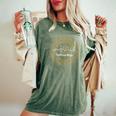 Subhanallah アラビア語 曼荼羅 花 イスラム教徒の祈 レディースオーバーサイズコンフォートTシャツ Moss