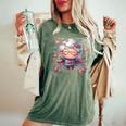 かわいいスーパーヒーローおばあちゃんスーパーヒーローおばあちゃん レディースオーバーサイズコンフォートTシャツ Moss