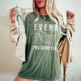 イベント カメラマン カメラ スタッフ ジョブ 撮影 男性 女性 レディースオーバーサイズコンフォートTシャツ Moss