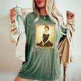 エリザベスii ヴィンテージ レトロ 神ave The Queen Uk Monarch レディースオーバーサイズコンフォートTシャツ Moss