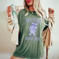 キッズ お父さん お父さん 息子 娘 ゾウ 男の子 女の子 レディースオーバーサイズコンフォートTシャツ Moss