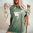 テコンドー 空手 アメリカ国旗 男性 女性 男の子 女の子 テコンドー レディースオーバーサイズコンフォートTシャツ Moss