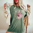 マダム秀 花tシャツ（2） さくら レディースオーバーサイズコンフォートTシャツ Moss