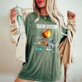 太陽系惑星 宇宙 科学 男の子 女の子tem キッズ 長袖tシャツ レディースオーバーサイズコンフォートTシャツ Moss