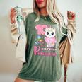 女の子、10歳の誕生日、ユニコーンキャット、ナンバー10 レディースオーバーサイズコンフォートTシャツ Moss