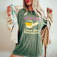 残念な女の子私はバナナが好き ゲイデート レディースオーバーサイズコンフォートTシャツ Moss