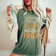 誕生日 男性 ギフト 女性 レジェンド 1963年5月 レディースオーバーサイズコンフォートTシャツ Moss