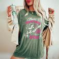 面白いギタリストの言葉 決して過小評価しない A Girl With A Bass レディースオーバーサイズコンフォートTシャツ Moss