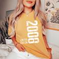 18歳の男の子、女の子、18 歳の誕生日プレゼント、限定版 2008 レディースオーバーサイズコンフォートTシャツ Mustard