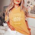 56歳 誕生日 男性女性intage 1970年1970年生まれ レトロデザインブランド レディースオーバーサイズコンフォートTシャツ Mustard