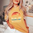 Best Frenchie Mom Ever レトロ フレンチブルドッグ ドッグ ママ 長袖tシャツ レディースオーバーサイズコンフォートTシャツ Mustard