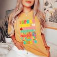 Daycare Teacher Ipeak Toddler Preschool Kindergarten レディースオーバーサイズコンフォートTシャツ Mustard