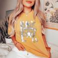 Fox グラフィックアート 動物愛好家 野生動物 森 男性 女性 レディースオーバーサイズコンフォートTシャツ Mustard