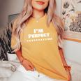 Bowling Perfect 300 ゲームボウリング 10 パーフェクト ストライク レディースオーバーサイズコンフォートTシャツ Mustard