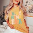 Groovy Retro In My Mom Era シャツ 母の日 母の生活 レディースオーバーサイズコンフォートTシャツ Mustard