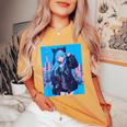 Japanese Anime Girl 日本のアニメの女の子 レディースオーバーサイズコンフォートTシャツ Mustard