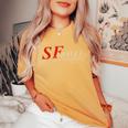 Sf Moma 現代美術館 レディースオーバーサイズコンフォートTシャツ Mustard