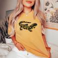 タイガーモール サラマンダー Ambystoma Tigrinum レディースオーバーサイズコンフォートTシャツ Mustard