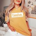 十二十二歳の誕生日 12歳 男の子 12歳の誕生日 女の子 レディースオーバーサイズコンフォートTシャツ Mustard