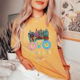花 コペンハーゲン デンマーク デンマーク お土産 レディースオーバーサイズコンフォートTシャツ Mustard