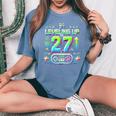 27歳の男性女性、誕生日、27歳の誕生日にプレゼント。 レディースオーバーサイズコンフォートTシャツ Blue Jean