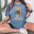 4月 85歳の誕生日 男性 女性 1941 素晴らしいテディベア レディースオーバーサイズコンフォートTシャツ Blue Jean