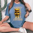 52歳 1974年6月 テディベア 52歳 誕生日 男性 女性 レディースオーバーサイズコンフォートTシャツ Blue Jean