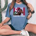 Forever Young Horse、競馬、デルマール、サンタアニタ 長袖tシャツ レディースオーバーサイズコンフォートTシャツ Blue Jean
