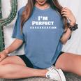 Bowling Perfect 300 ゲームボウリング 10 パーフェクト ストライク レディースオーバーサイズコンフォートTシャツ Blue Jean