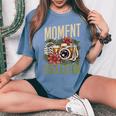 Moment Collector カメラマン カメラ メンズ レディース 写真 レディースオーバーサイズコンフォートTシャツ Blue Jean