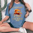 伝説の1966年 火の馬の年 60歳の誕生日 男性 女性 レディースオーバーサイズコンフォートTシャツ Blue Jean