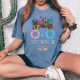 花 コペンハーゲン デンマーク デンマーク お土産 レディースオーバーサイズコンフォートTシャツ Blue Jean