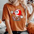 11歳の誕生日 男の子 女の子 赤 ビリヤードボール 11 レディースオーバーサイズコンフォートTシャツ Yam