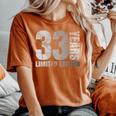 33歳 男性 ギフト 33歳の誕生日プレゼント 女性用 レディースオーバーサイズコンフォートTシャツ Yam