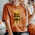 52歳 1974年6月 テディベア 52歳 誕生日 男性 女性 レディースオーバーサイズコンフォートTシャツ Yam