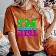 I'm Daddy's Girl I Love You Dad Daddy Daughter レディースオーバーサイズコンフォートTシャツ Yam