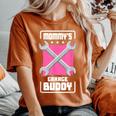 Mommy Garage Buddy 車愛好家 メカニック 自動車修理 レディースオーバーサイズコンフォートTシャツ Yam