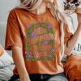 This Dance Thing Escalated Quick Flowers Floral レディースオーバーサイズコンフォートTシャツ Yam