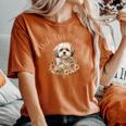 シーズーママ、シーズーママ、犬のお母さん、母の日、シーズー。 レディースオーバーサイズコンフォートTシャツ Yam