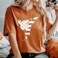 テコンドー 空手 アメリカ国旗 男性 女性 男の子 女の子 テコンドー レディースオーバーサイズコンフォートTシャツ Yam