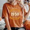 ヴィンテージ 1950 ギフト 男性 女性 長寿祝い 1950年生まれ ユニークな誕生日プレゼント レディースオーバーサイズコンフォートTシャツ Yam