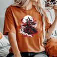 女の子 刀 刀 侍 ヴィンテージ 戦闘機 レトロ デザイン レディースオーバーサイズコンフォートTシャツ Yam