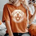 女性と男性のためのグレート ピレニーズ犬の顔のアート デザイン レディースオーバーサイズコンフォートTシャツ Yam