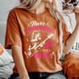 面白いギタリストの言葉 決して過小評価しない A Girl With A Bass レディースオーバーサイズコンフォートTシャツ Yam